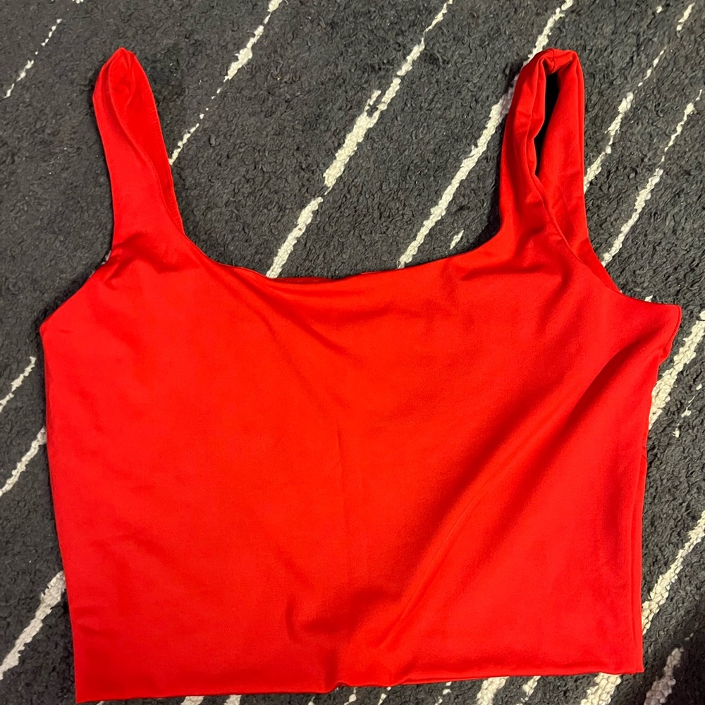 Red tank top